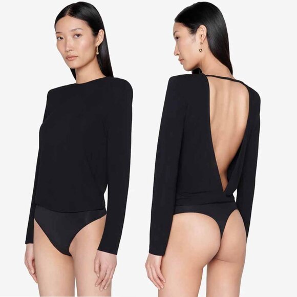 ANINE BING Whitney Open Back Bodysuit in Black, XS 0-2 NWT - Picture 4 of 8